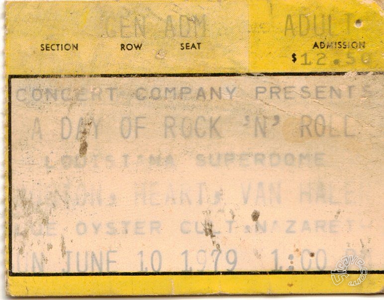 Concert Ticket Stubs