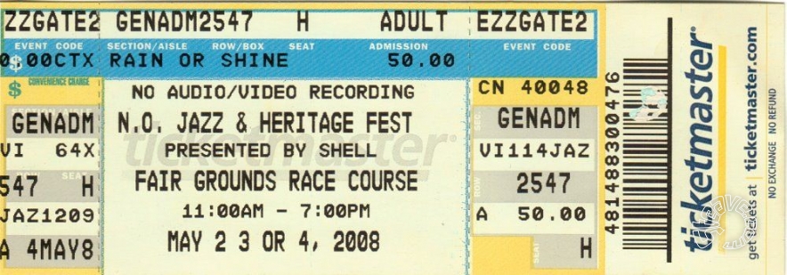 Concert Ticket Stubs