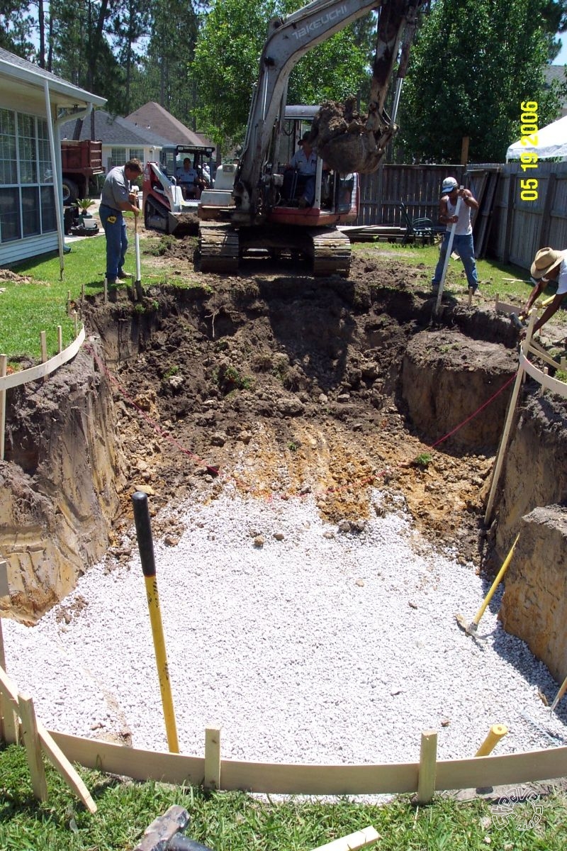 Pool and Spa Build - May, June, July, August 2006