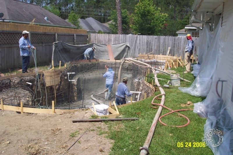 Pool and Spa Build - May, June, July, August 2006