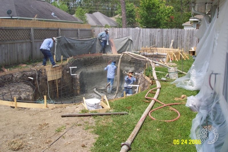 Pool and Spa Build - May, June, July, August 2006