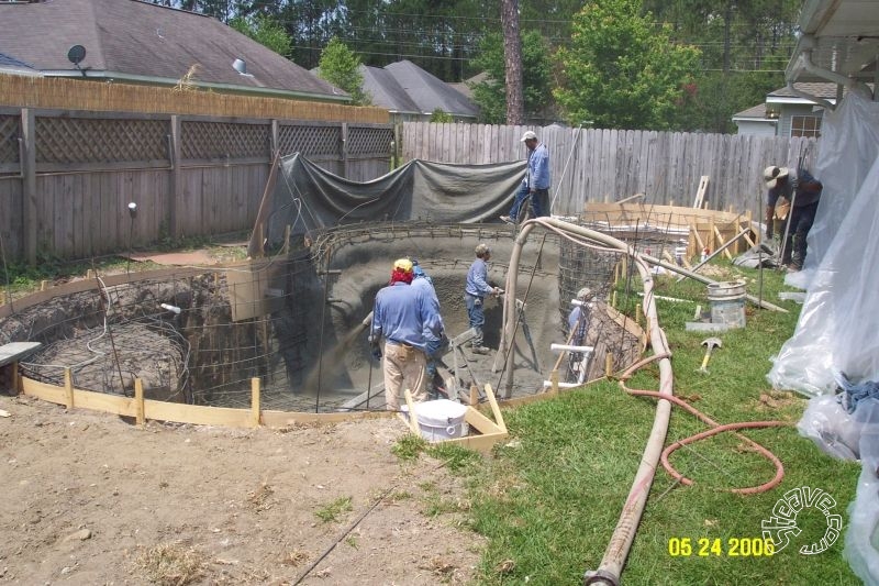 Pool and Spa Build - May, June, July, August 2006