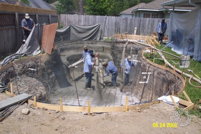 Pool and Spa Build - May, June, July, August 2006