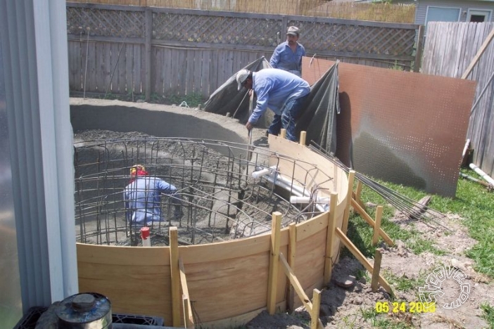 Pool and Spa Build - May, June, July, August 2006