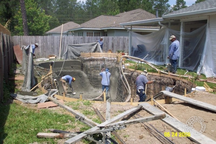 Pool and Spa Build - May, June, July, August 2006