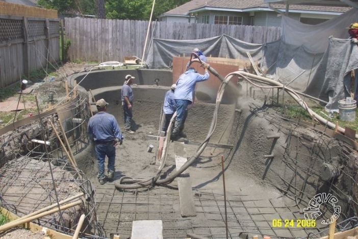 Pool and Spa Build - May, June, July, August 2006