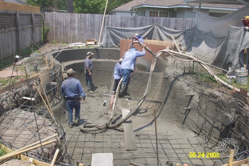 Pool and Spa Build - May, June, July, August 2006