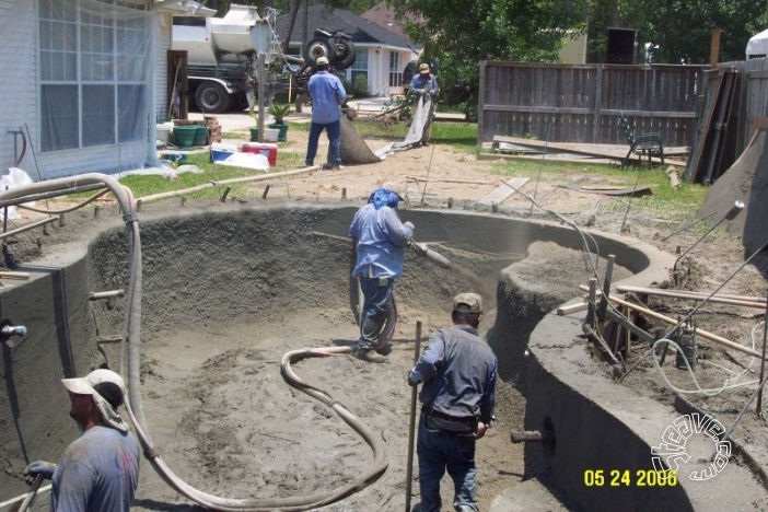 Pool and Spa Build - May, June, July, August 2006