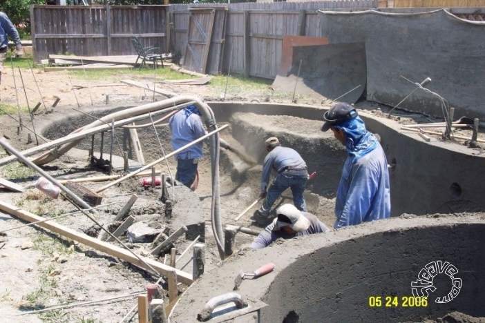 Pool and Spa Build - May, June, July, August 2006