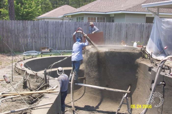 Pool and Spa Build - May, June, July, August 2006