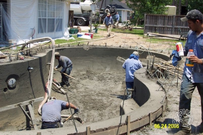 Pool and Spa Build - May, June, July, August 2006