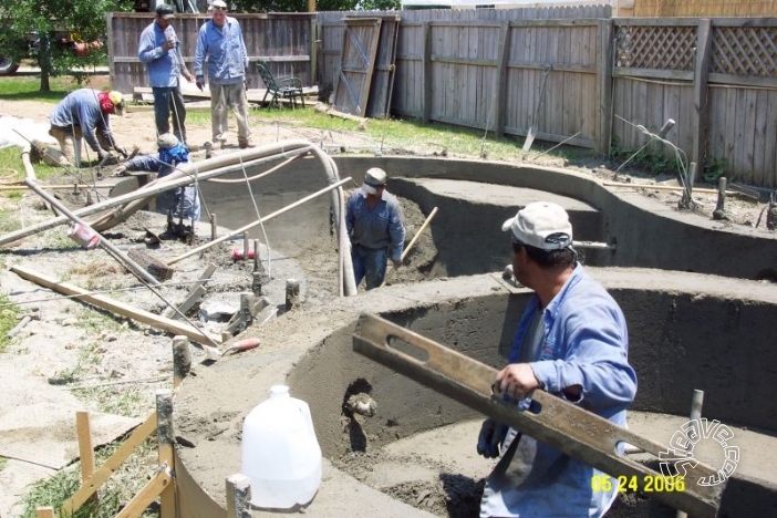 Pool and Spa Build - May, June, July, August 2006