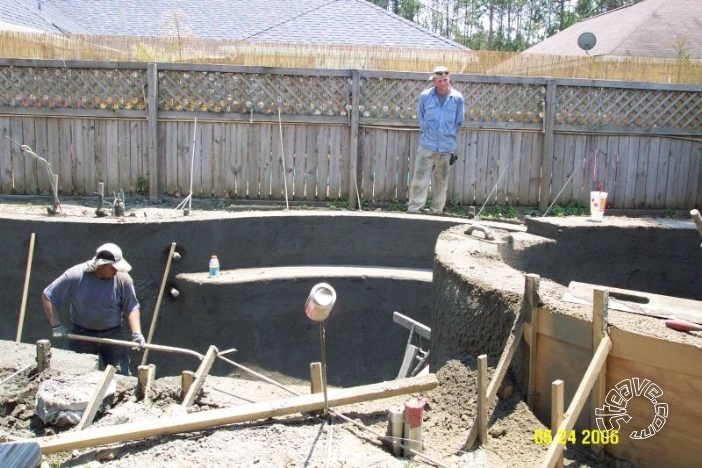 Pool and Spa Build - May, June, July, August 2006