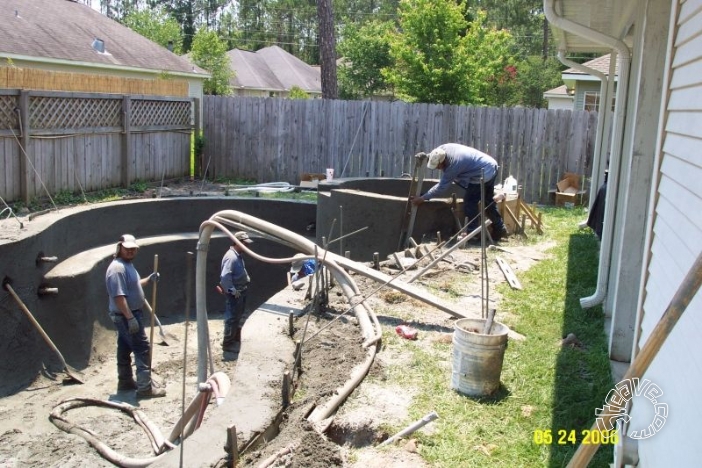 Pool and Spa Build - May, June, July, August 2006