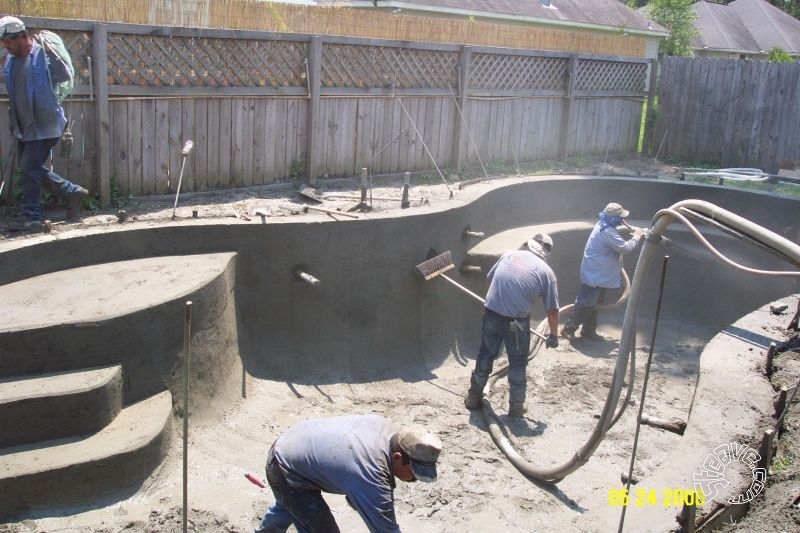 Pool and Spa Build - May, June, July, August 2006