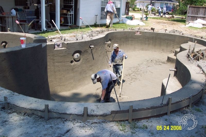 Pool and Spa Build - May, June, July, August 2006