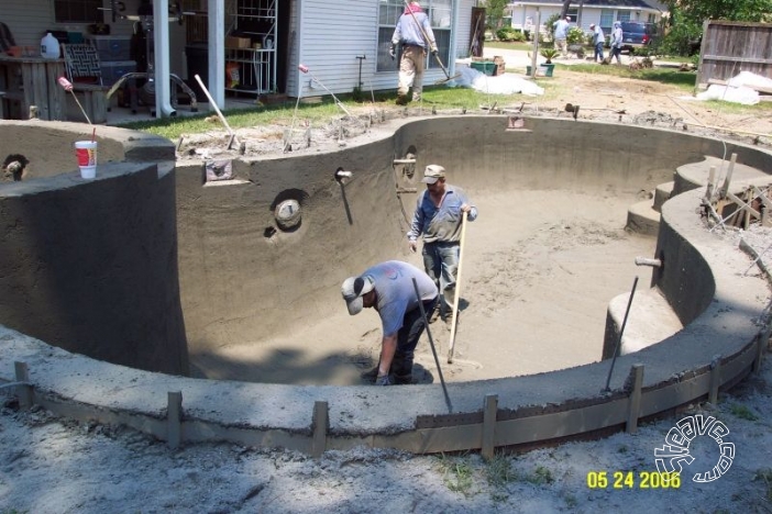 Pool and Spa Build - May, June, July, August 2006