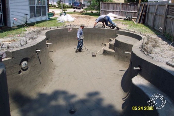 Pool and Spa Build - May, June, July, August 2006