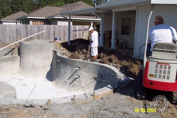 Pool and Spa Build - May, June, July, August 2006