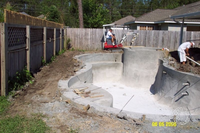 Pool and Spa Build - May, June, July, August 2006