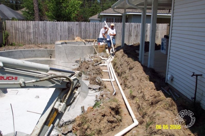 Pool and Spa Build - May, June, July, August 2006