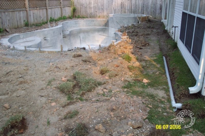 Pool and Spa Build - May, June, July, August 2006