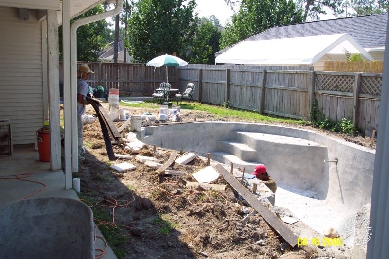 Pool and Spa Build - May, June, July, August 2006