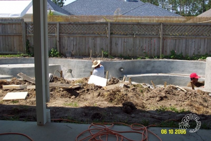 Pool and Spa Build - May, June, July, August 2006