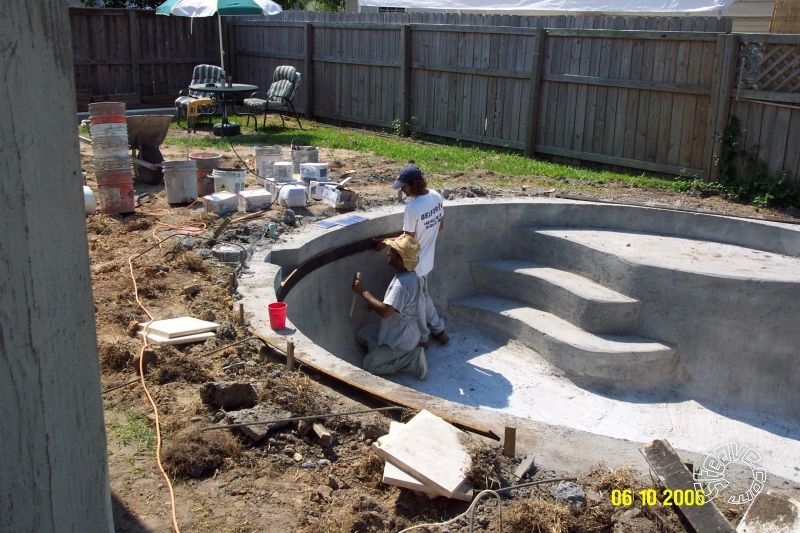 Pool and Spa Build - May, June, July, August 2006