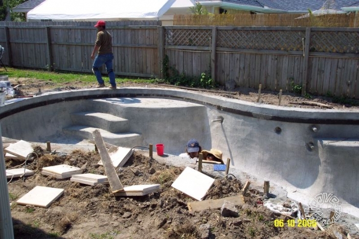 Pool and Spa Build - May, June, July, August 2006