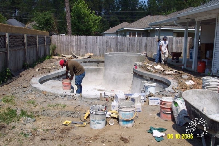 Pool and Spa Build - May, June, July, August 2006