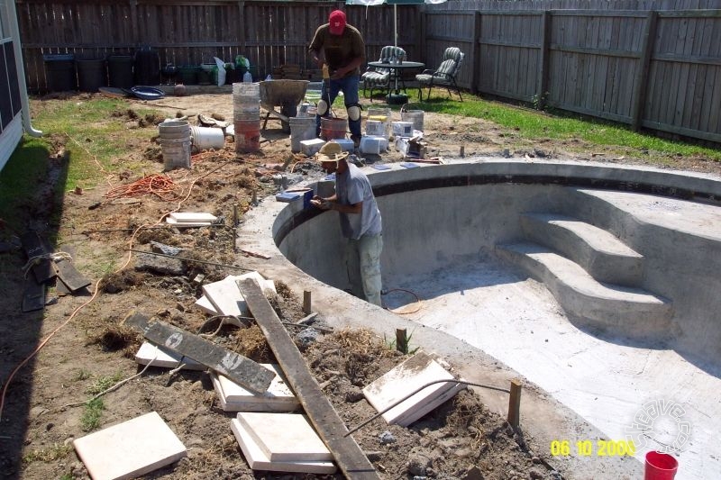 Pool and Spa Build - May, June, July, August 2006