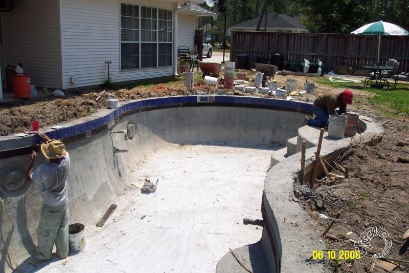 Pool and Spa Build - May, June, July, August 2006