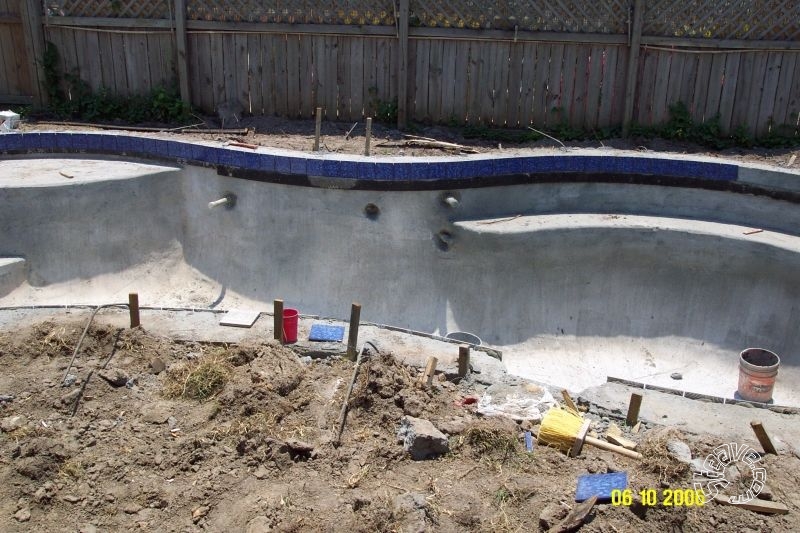 Pool and Spa Build - May, June, July, August 2006