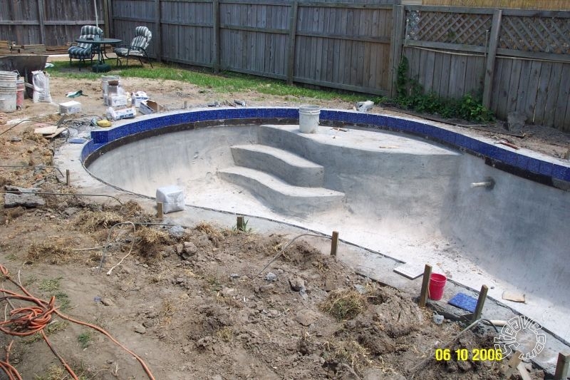 Pool and Spa Build - May, June, July, August 2006