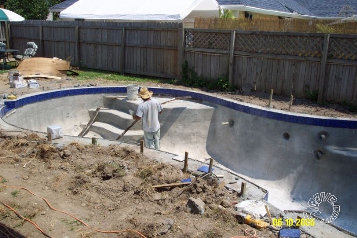 Pool and Spa Build - May, June, July, August 2006