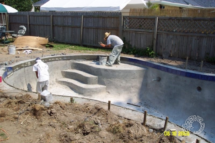 Pool and Spa Build - May, June, July, August 2006