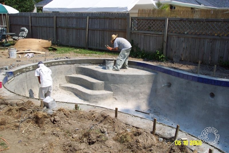 Pool and Spa Build - May, June, July, August 2006