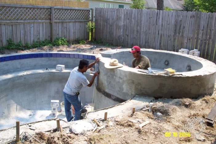 Pool and Spa Build - May, June, July, August 2006