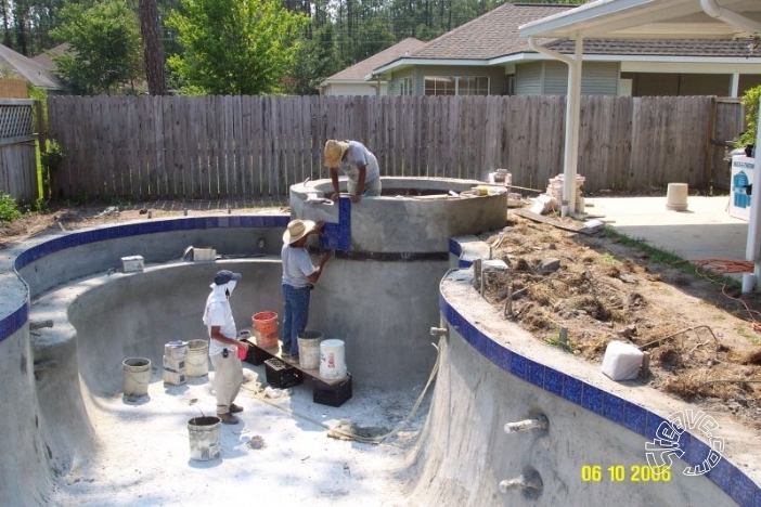 Pool and Spa Build - May, June, July, August 2006