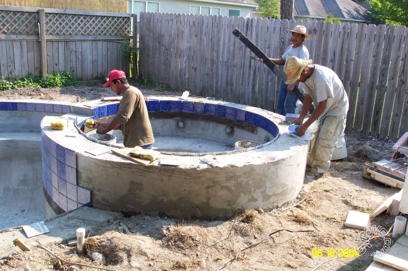 Pool and Spa Build - May, June, July, August 2006