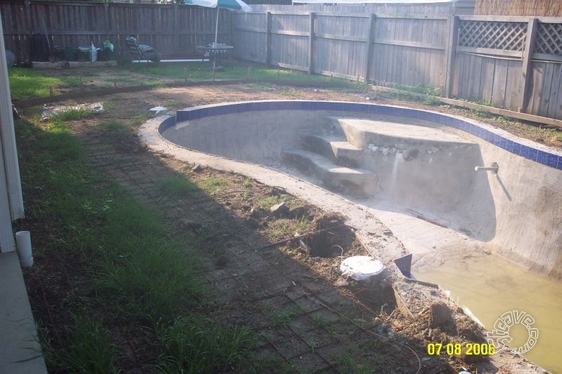 Pool and Spa Build - May, June, July, August 2006