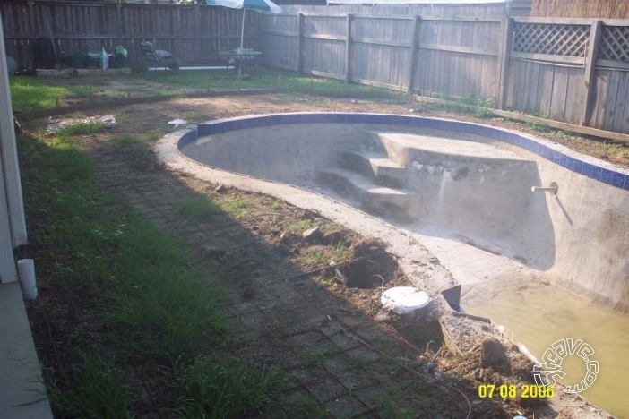 Pool and Spa Build - May, June, July, August 2006