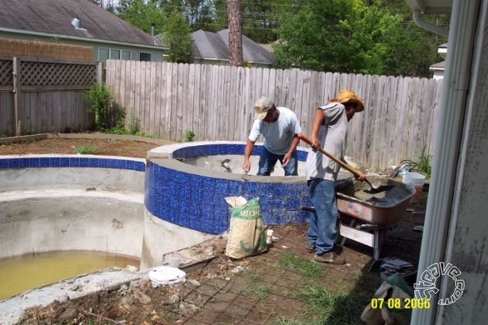 Pool and Spa Build - May, June, July, August 2006