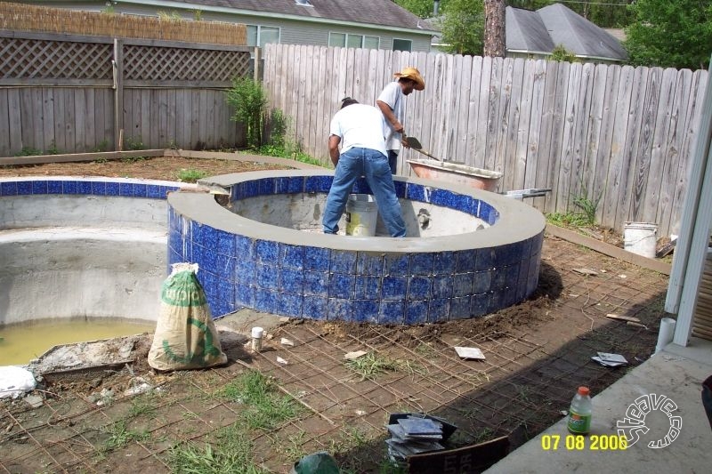 Pool and Spa Build - May, June, July, August 2006