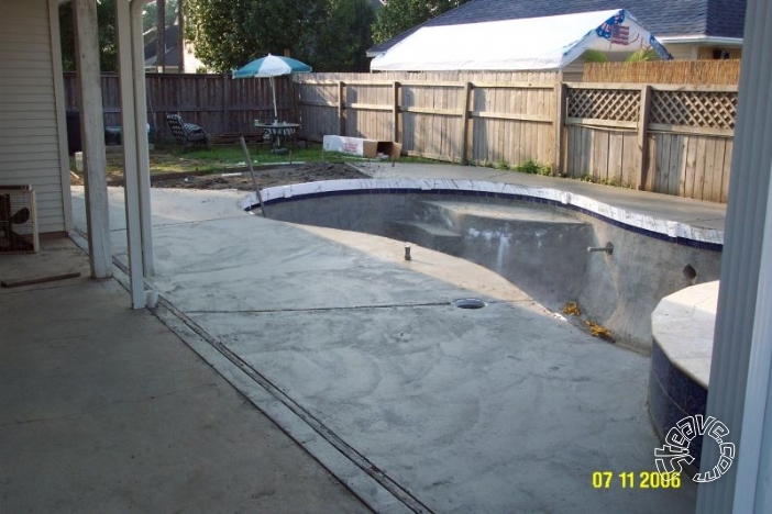 Pool and Spa Build - May, June, July, August 2006