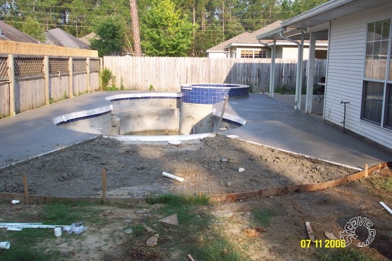 Pool and Spa Build - May, June, July, August 2006