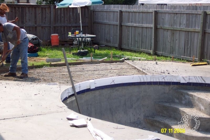 Pool and Spa Build - May, June, July, August 2006