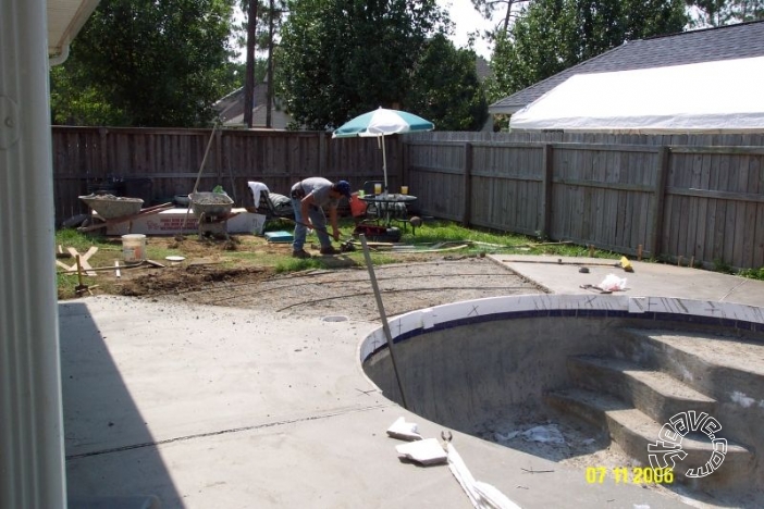 Pool and Spa Build - May, June, July, August 2006