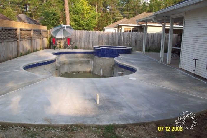 Pool and Spa Build - May, June, July, August 2006